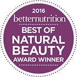 Better Nutrition 2016 – Best of Natural Beauty Award Winner badge