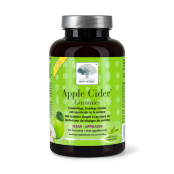 Apple Cider Gummies pot met appelazijn en appelsmaak, makkelijk in te nemen in het dagelijks gebruik.