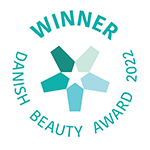 Award winner badge from Danish beauty award 2022.