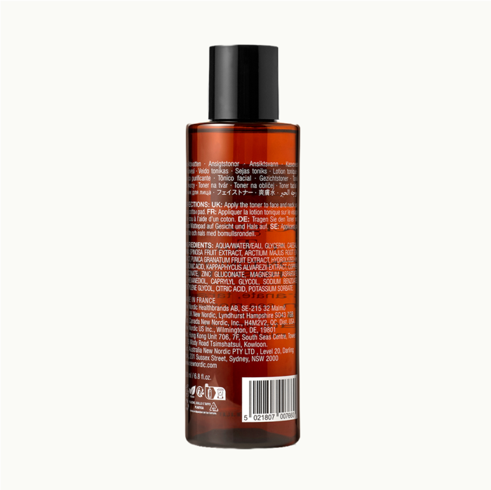 Achterkant van de Energising Face Toner™ verpakking.