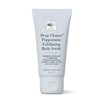 New Nordic Deep Cleanse™ Peppermint body scrub helps maintain smooth, soft, and refreshed skin with peppermint and bamboo.