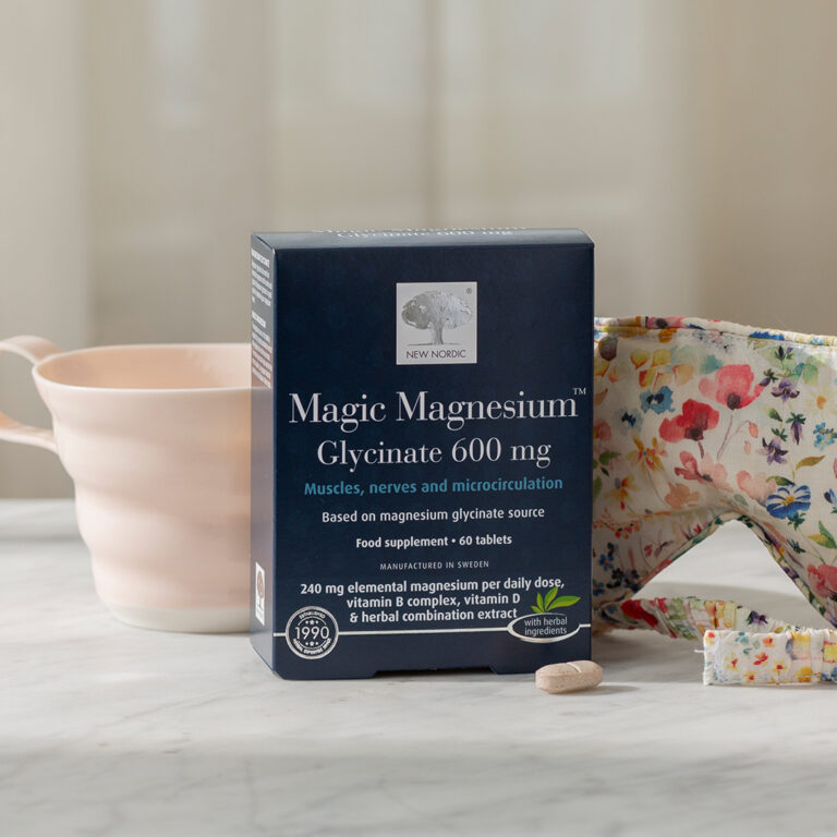 Magic Magnesium Glycinate™ package with sleeping mask.