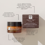 Benefits of the ingredients used in Pigment Clear™ Cream shown in a clear, minimal layout.