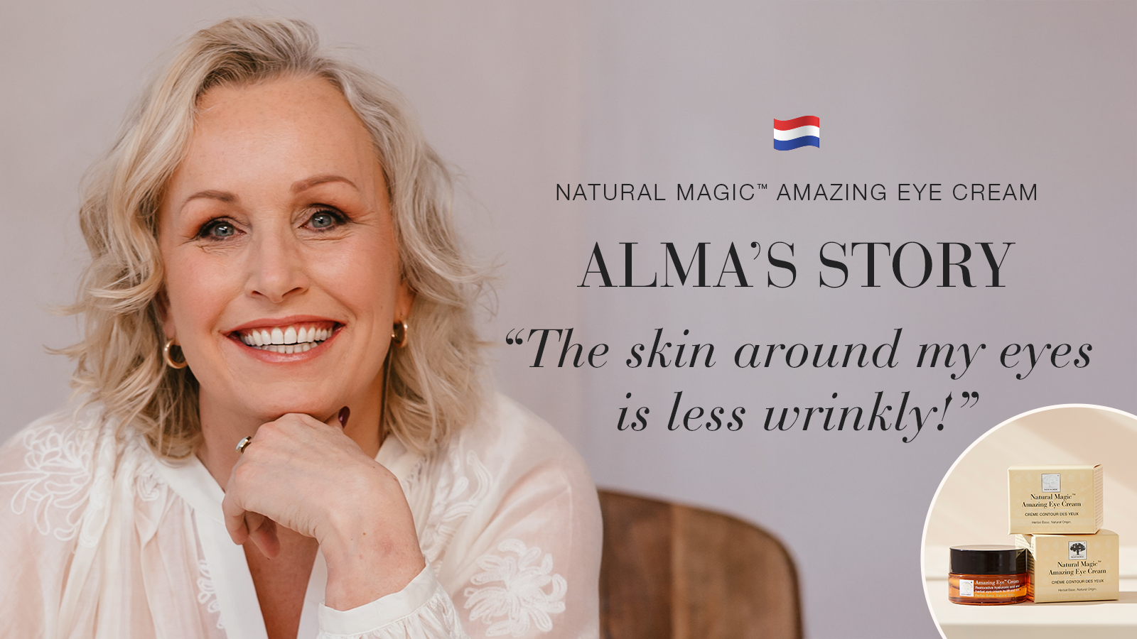 Natural Magic: A Calmer, Fresher Complexion 45 Natural Magic anti-ageing skin care testimonial Alma's story quote