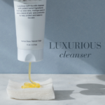 Smooth, silky Deep Cleanse™ Black Bee Honey Cleansing Balm with text Luxurious cleanser