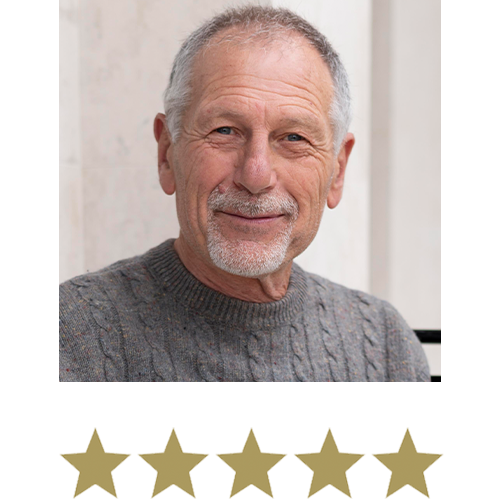 Active Magnesium™ Taurate 10 Glimlachende man met vijf sterren eronder